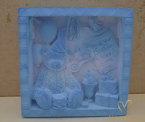 Moldura Ursinho em Gesso Cerâmico