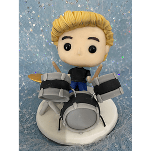POP Estatueta Personalizada em Biscuit  O Baterista