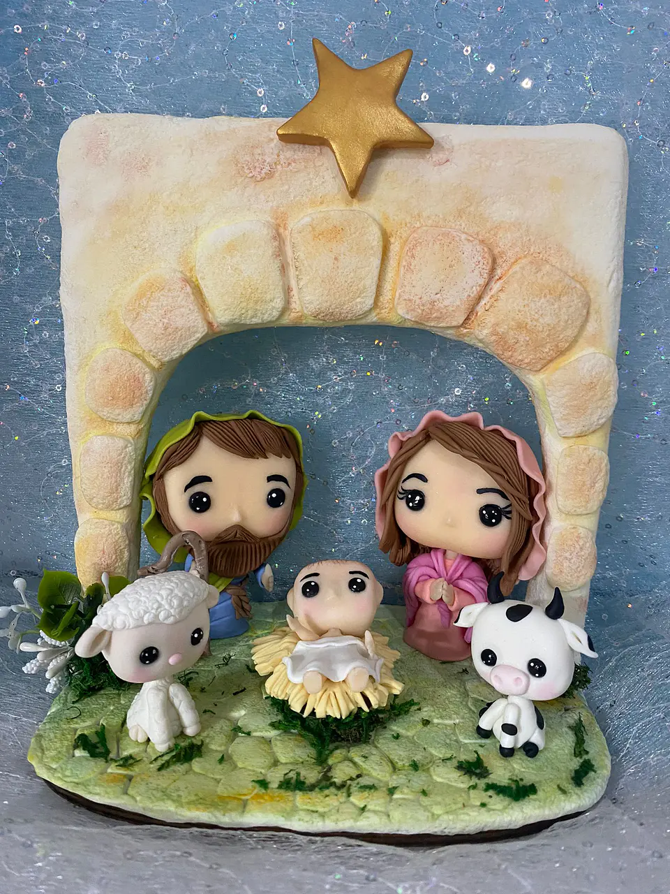 Presépio de Natal POP com animais - Personalizado 1