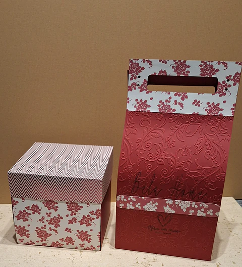 Caxa explosão com sacola XXL