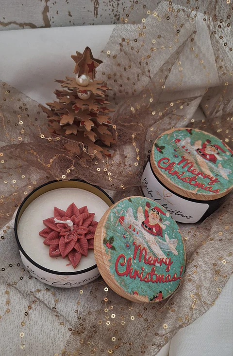 Vela latinha de Natal