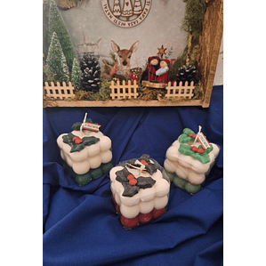 Vela cubo Bolha de Natal