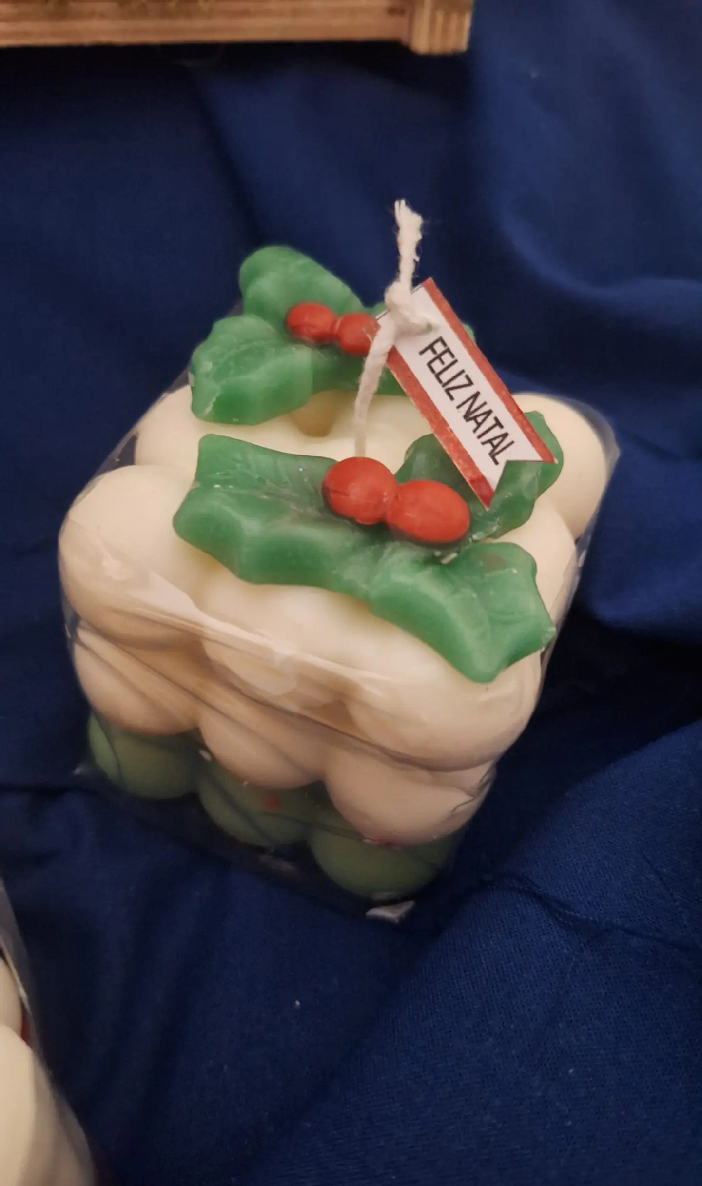 Vela cubo Bolha de Natal 3