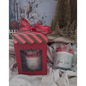 GiftBox Vela copo com corações 