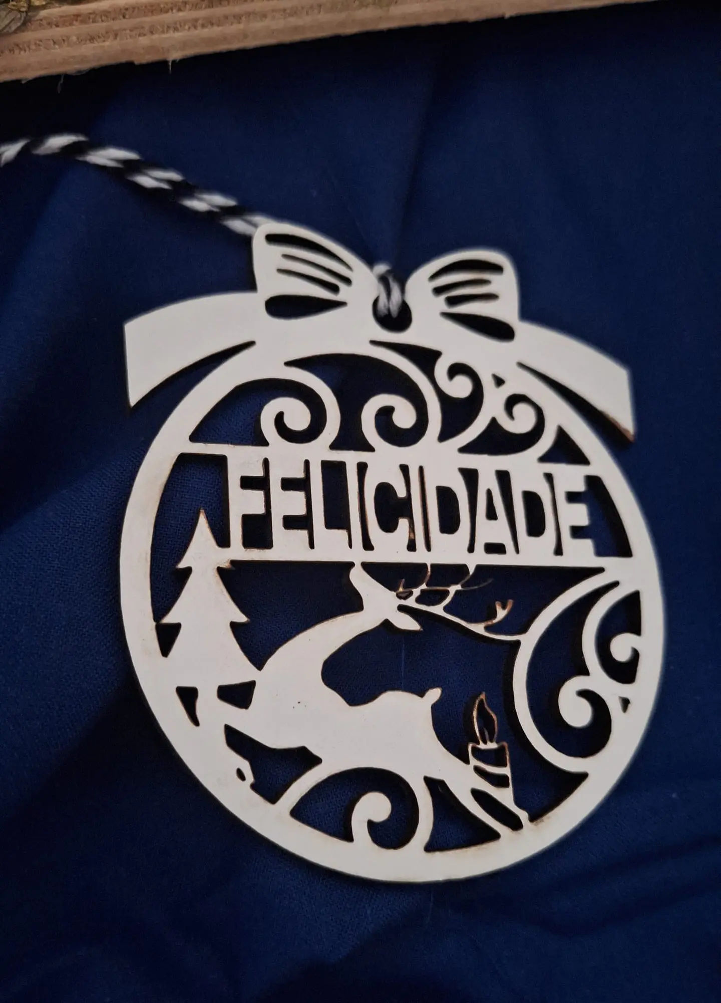 Bola de Natal Felicidade 1