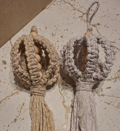 Bola de Natal | macramé