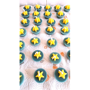 Velinhas de Natal com estrela