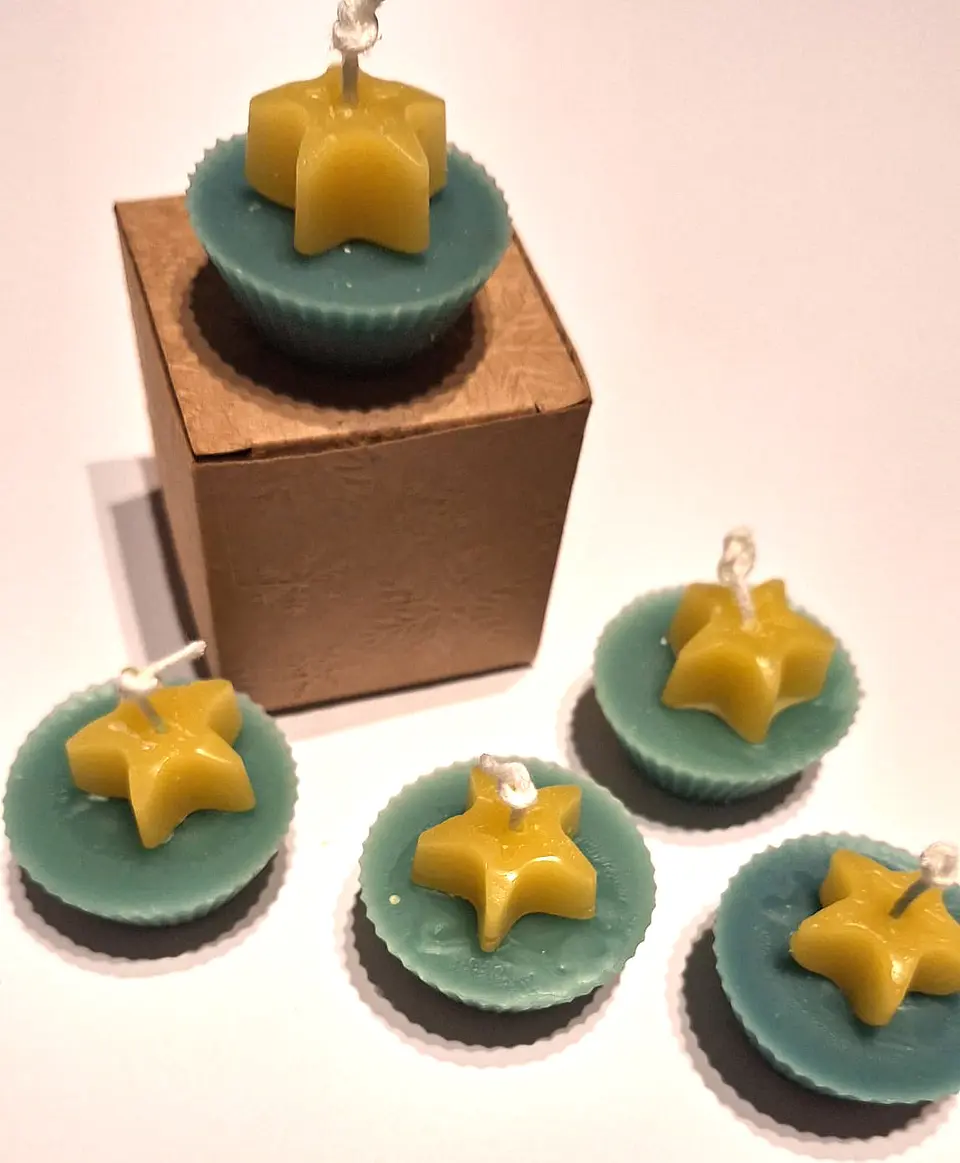 Velinhas com estrela de natal 2