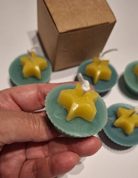 Velinha de Natal com estrela