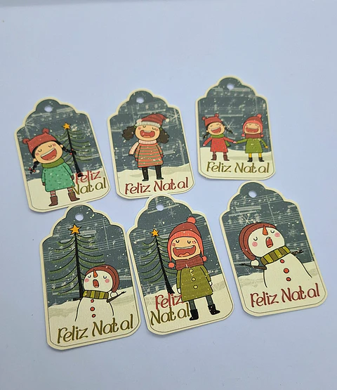 Tags "Cânticos de Natal" - conjunto 6 unidades