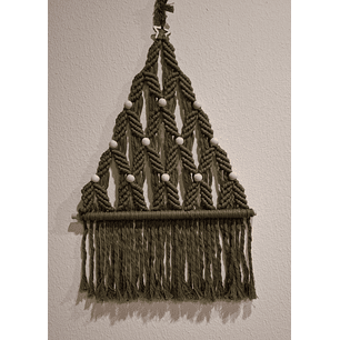 Painel Árvore Natal em Macramé