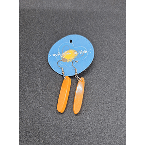 Brincos Resina - Pendente Laranja