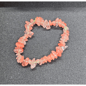 Pulseira Pedras Naturais - Quartzo Cereja