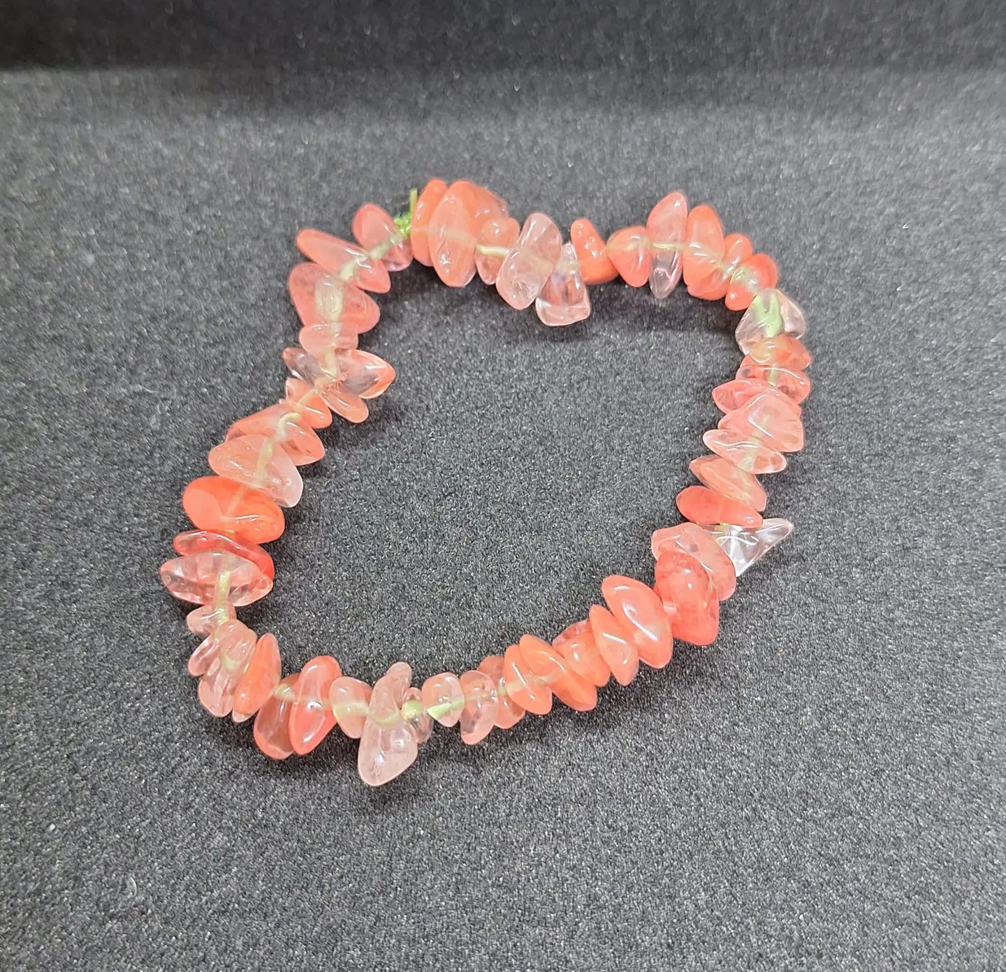 Pulseira Pedras Quartzo Cereja 1