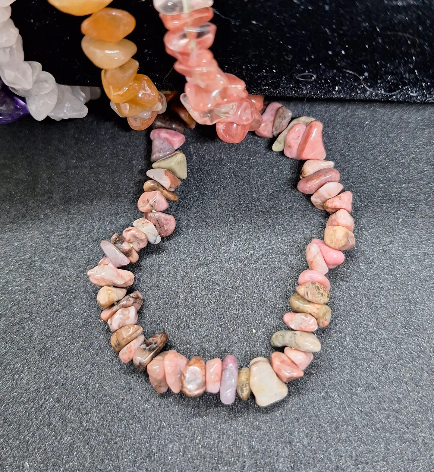 Pulseira Pedras Rodonite 1