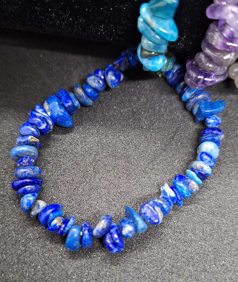 Pulseira Pedras Naturais - Lápiz Lazúli