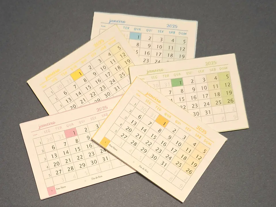 Mini Calendários 3