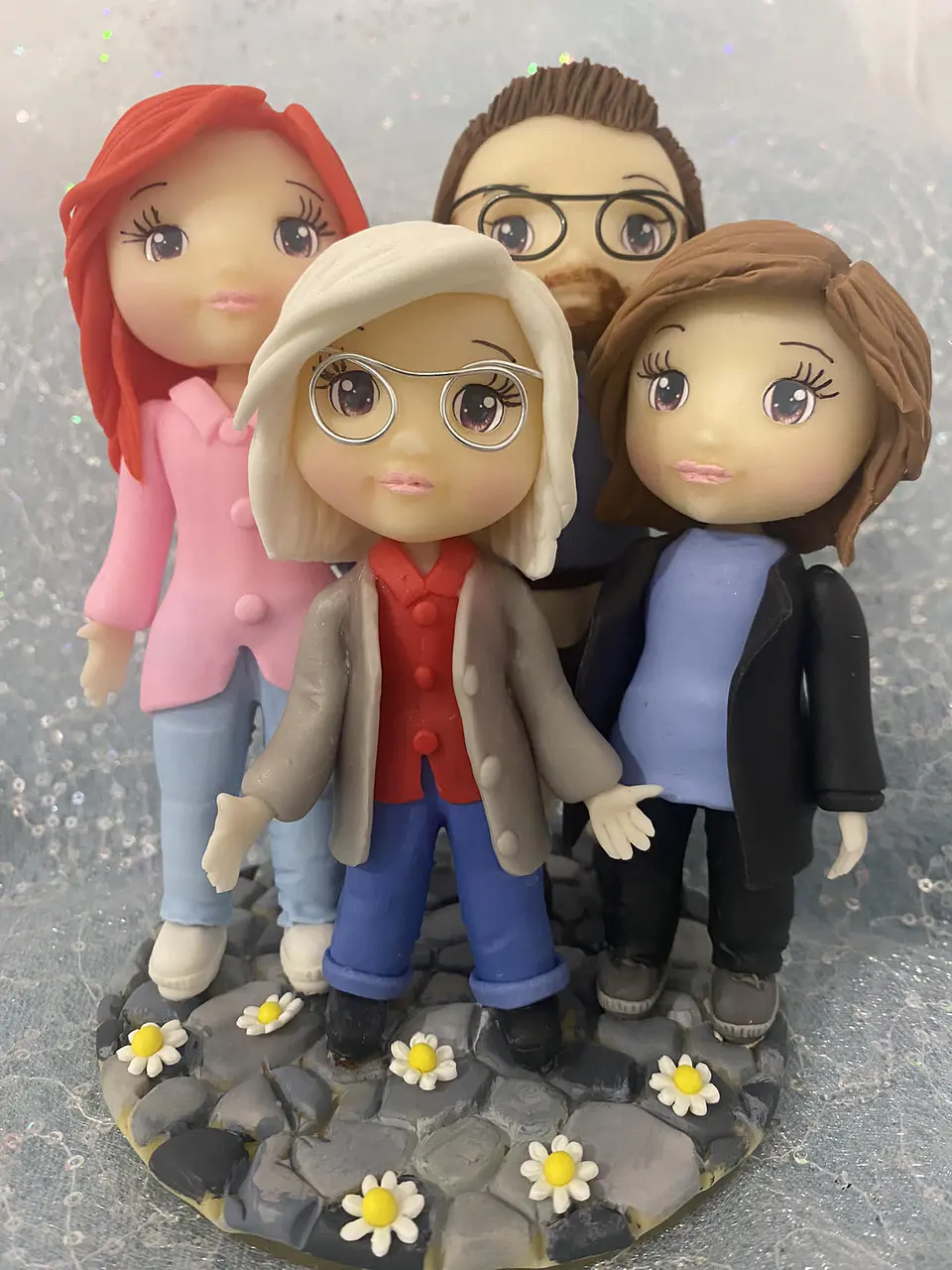 Estatueta Família | Personalizada em Porcelana Fria 1