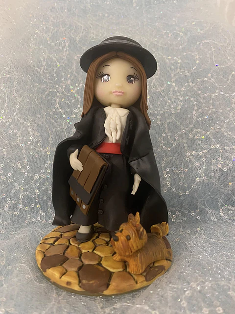 Estatueta de Finalista com Pet | Personalizada Porcelana Fria