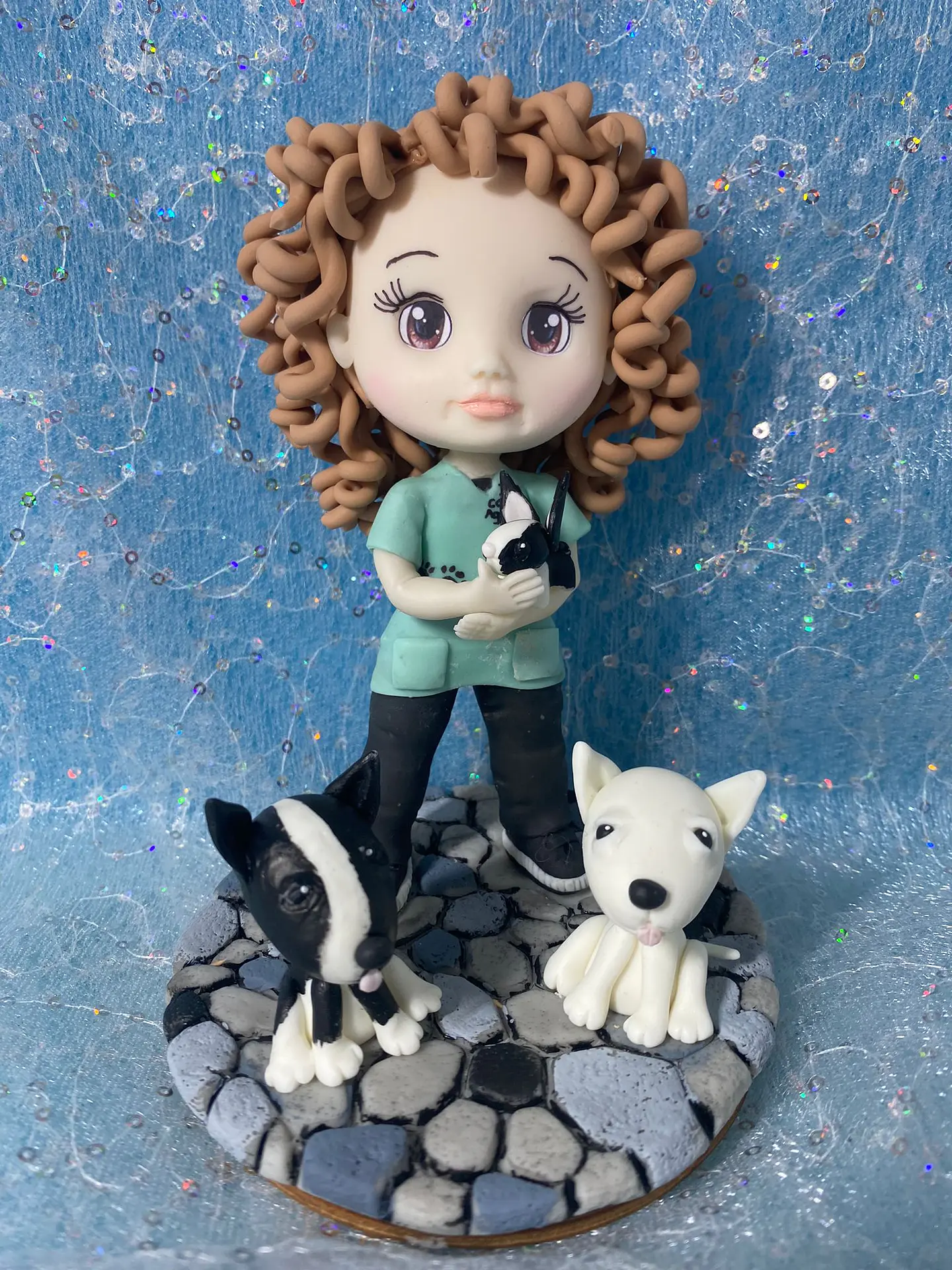 Estatueta Veterinária Policia | Personalizada Porcelana Fria 1