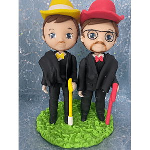 Estatueta de Finalistas com Amigo | Personalizada Porcelana Fria