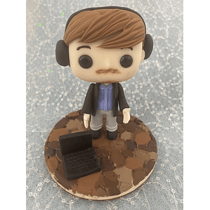 POP Estatueta Personalizada em Biscuit Profissão Informático