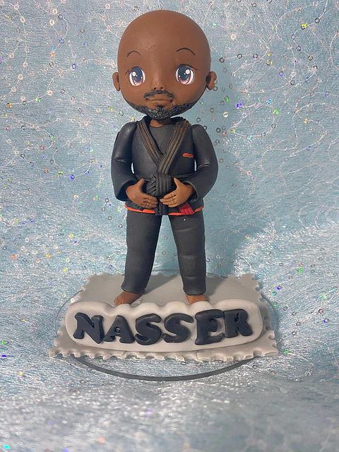 Estatueta Profissão Professor de Jiu Jitsu | Personalizada Porcelana Fria