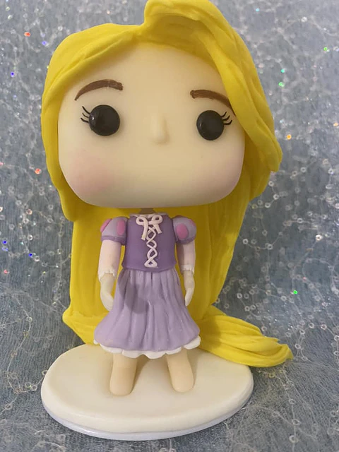 POP Rapunzel em biscuit