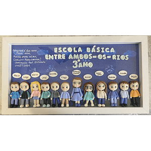 Quadro Finalistas em biscuit