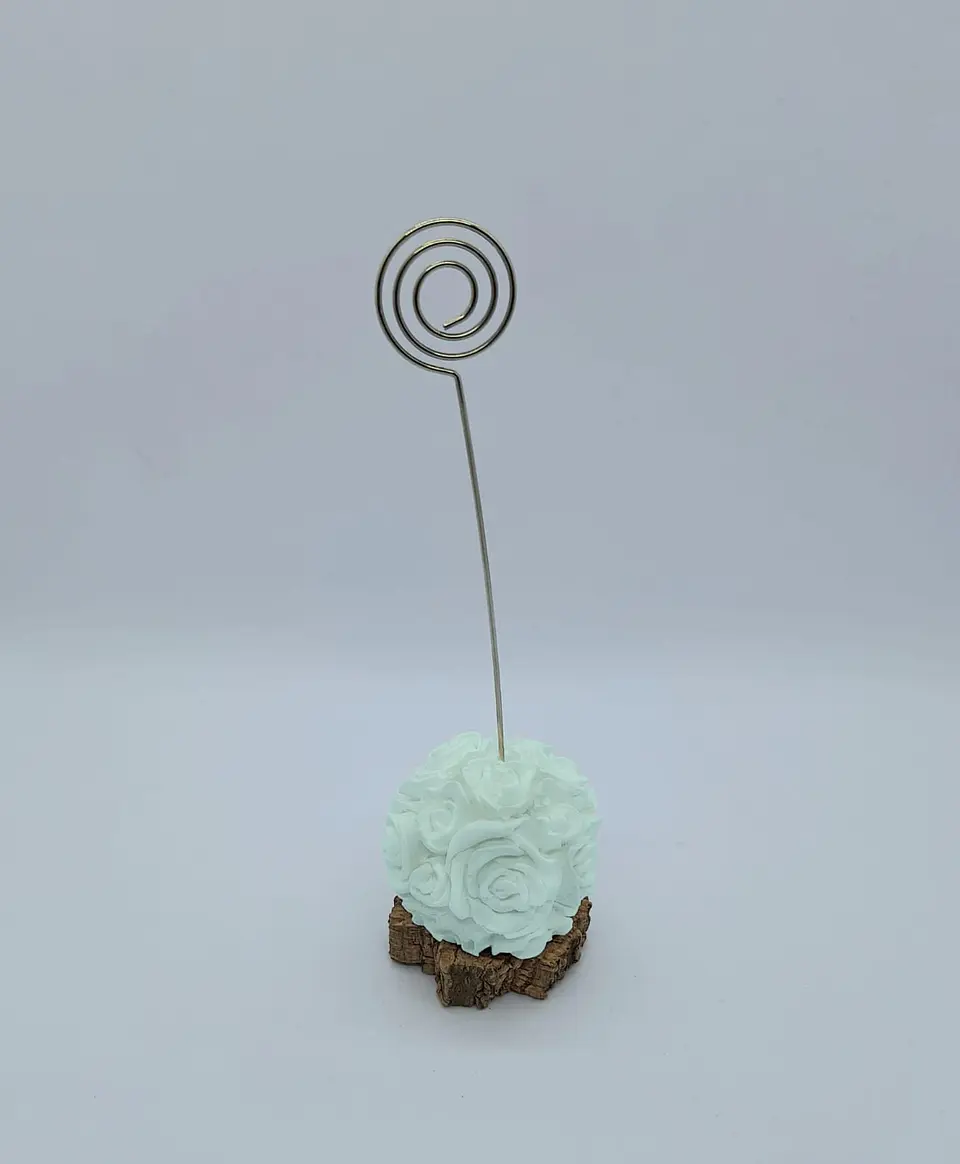 Flor Porta Foto Azul 1