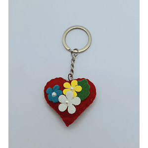 Porta Chaves Coração pequeno feltro