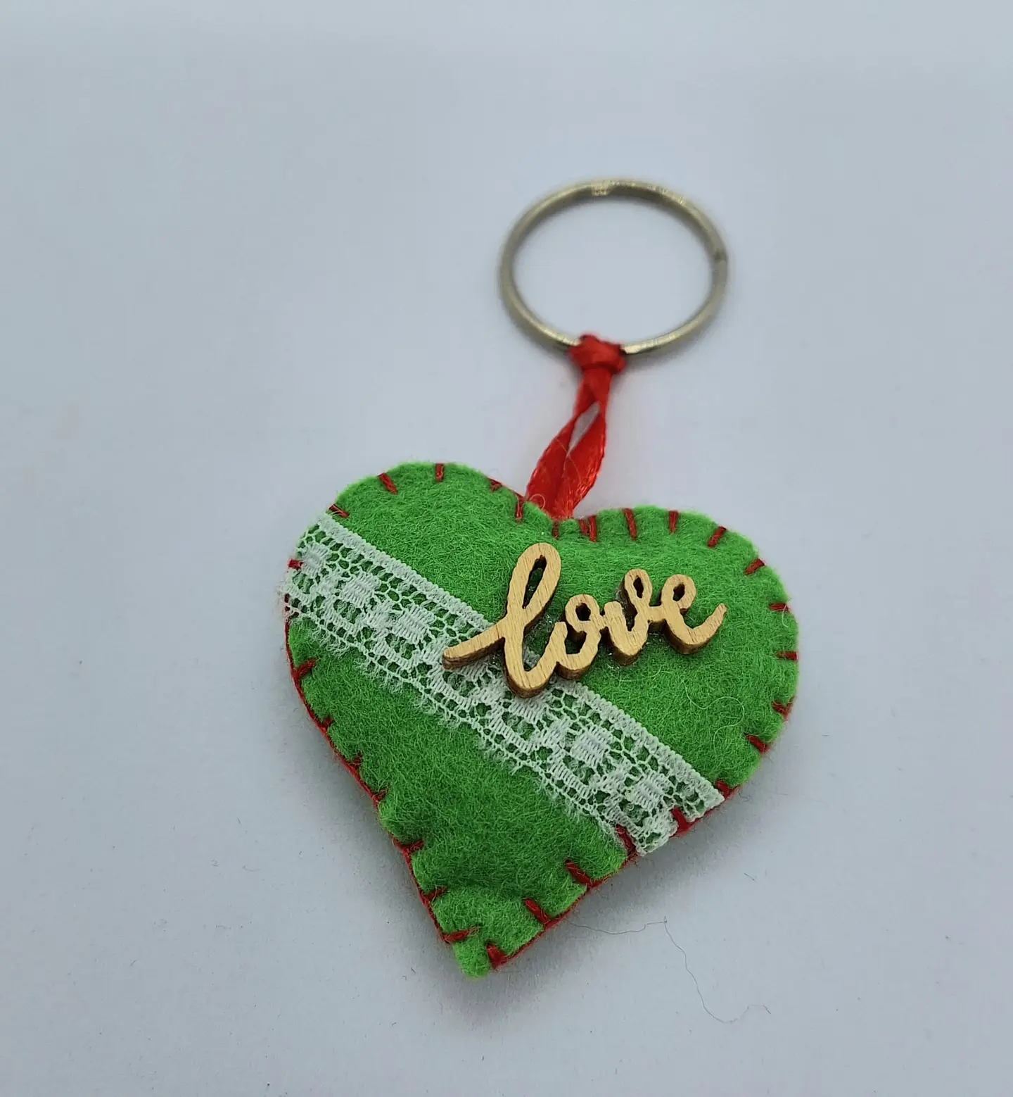 Porta Chaves Coração médio feltro 1