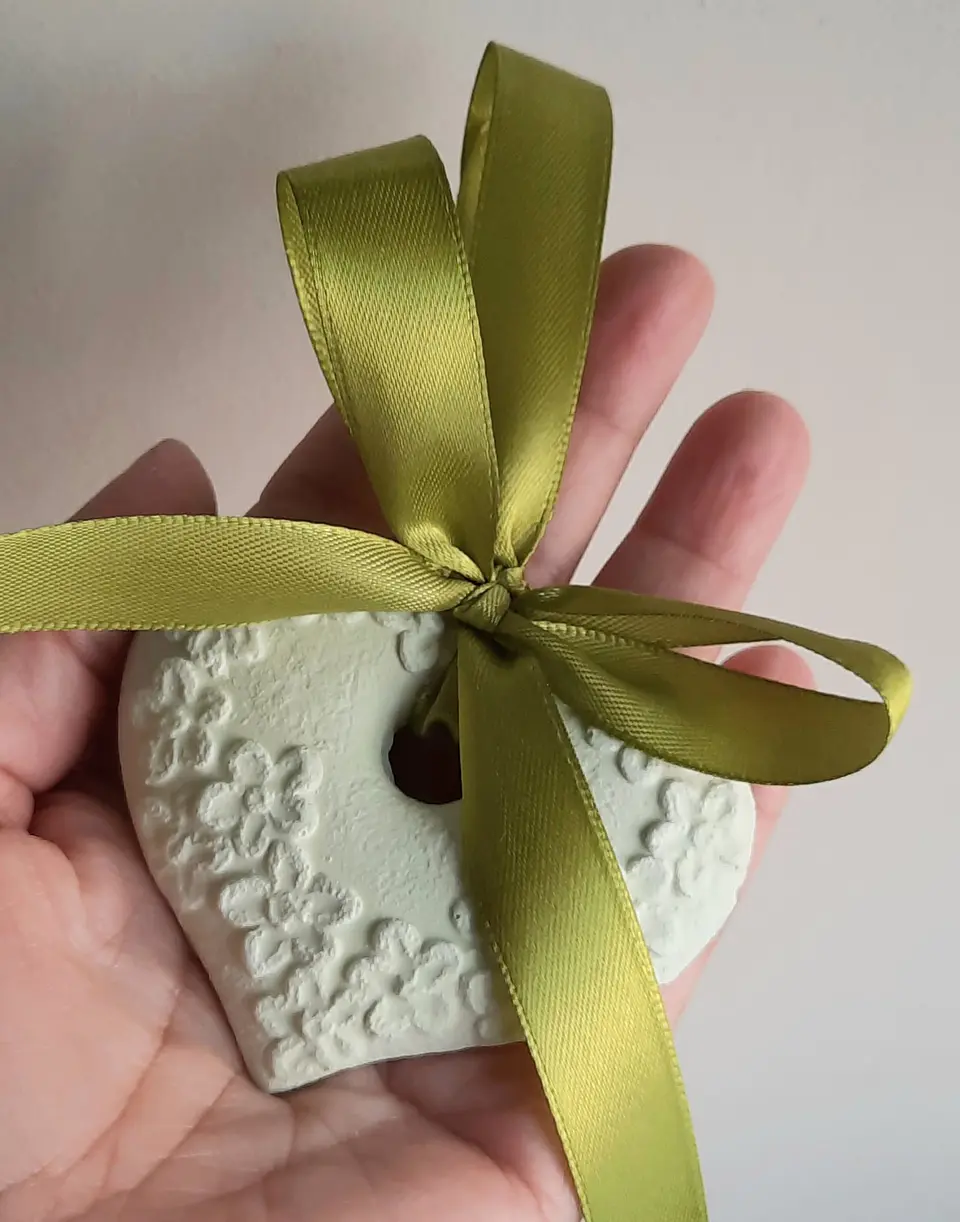 Coração Romântico verde | Gesso perfumado 1