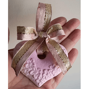 Coração Romântico Rosa | Gesso perfumado