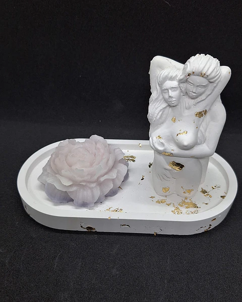 Gift Casal Desejo com vela camélia