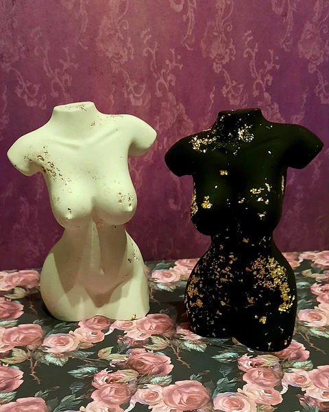 Estatuetas "Mulheres Sensuais" - Conjunto de 2 peças