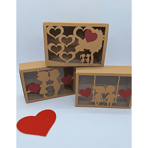 Caixinhas Namorados conjunto de 3