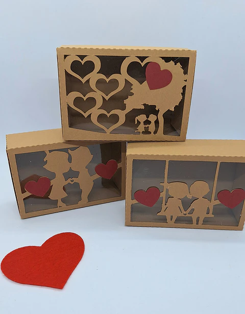 Caixinhas Namorados conjunto de 3