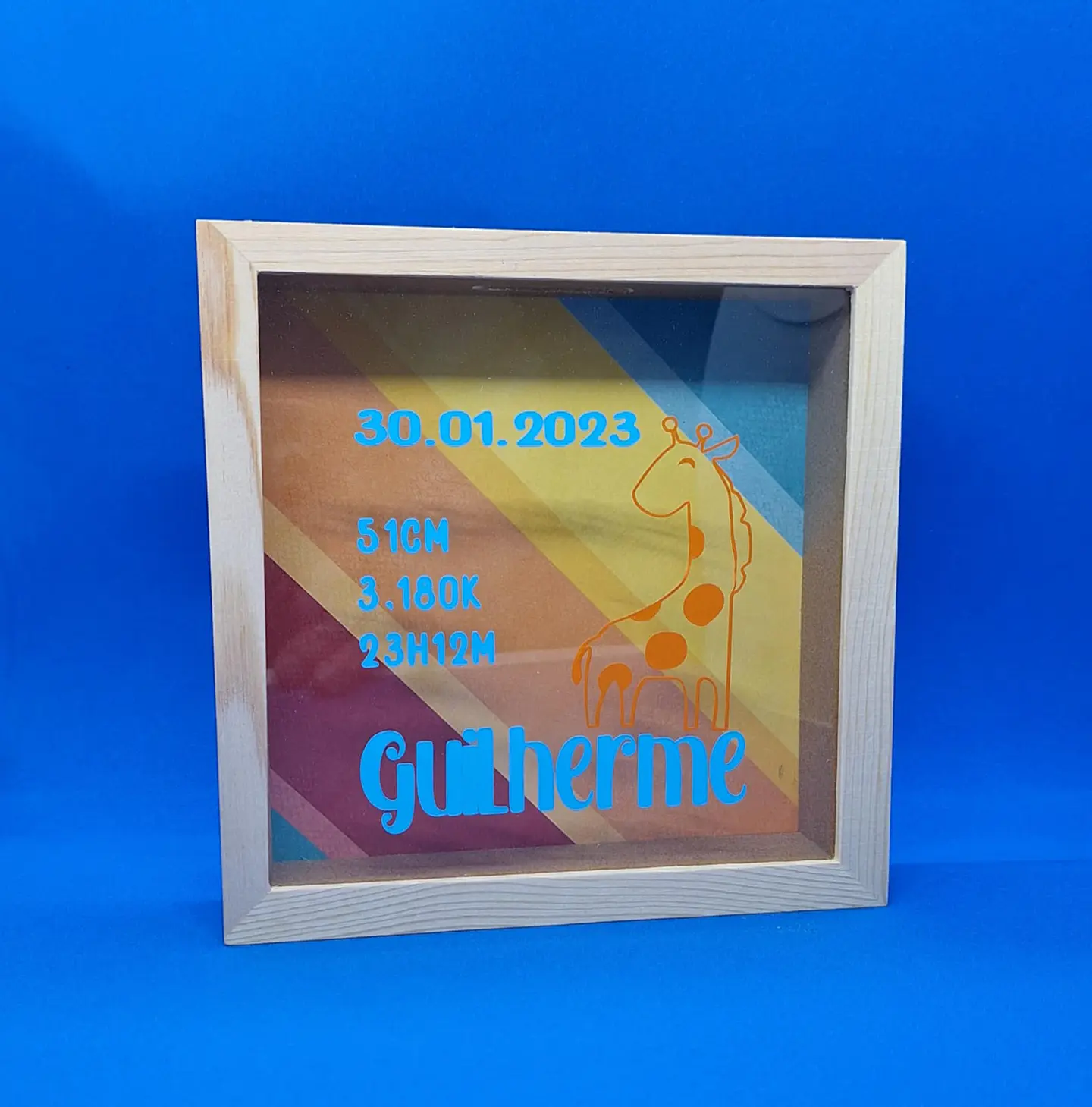 Mealheiro Quadro de Nascimento — Personalizado 2