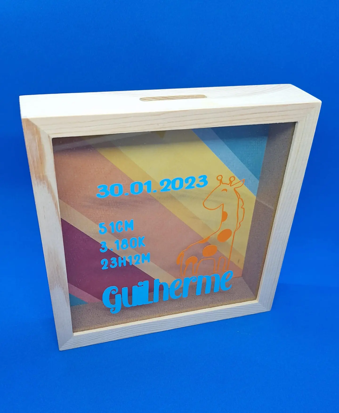 Mealheiro Quadro de Nascimento — Personalizado 1