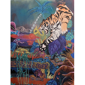The Tiger Doesn't Know... | Pintura Original Andreia Mestre
