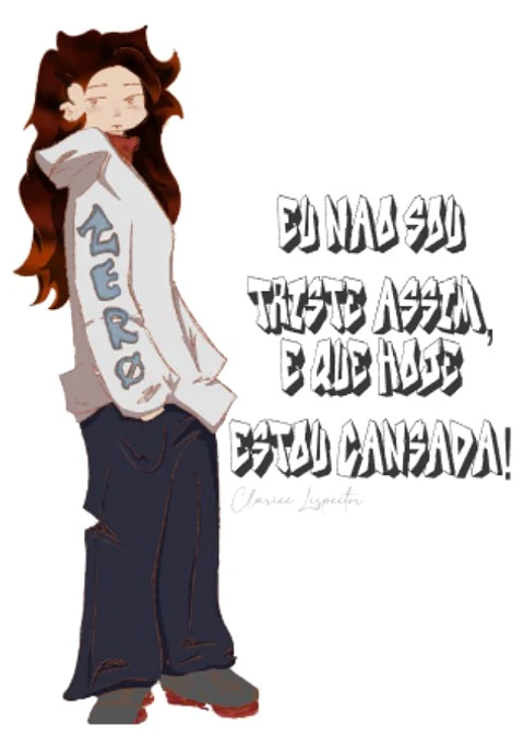 Eu não sou triste assim é que hoje estou cansada | design digital