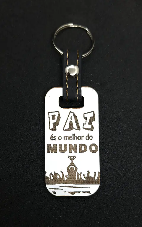 Porta Chaves Pai és  Melhor do Mundo | MDF Lacado & Laser