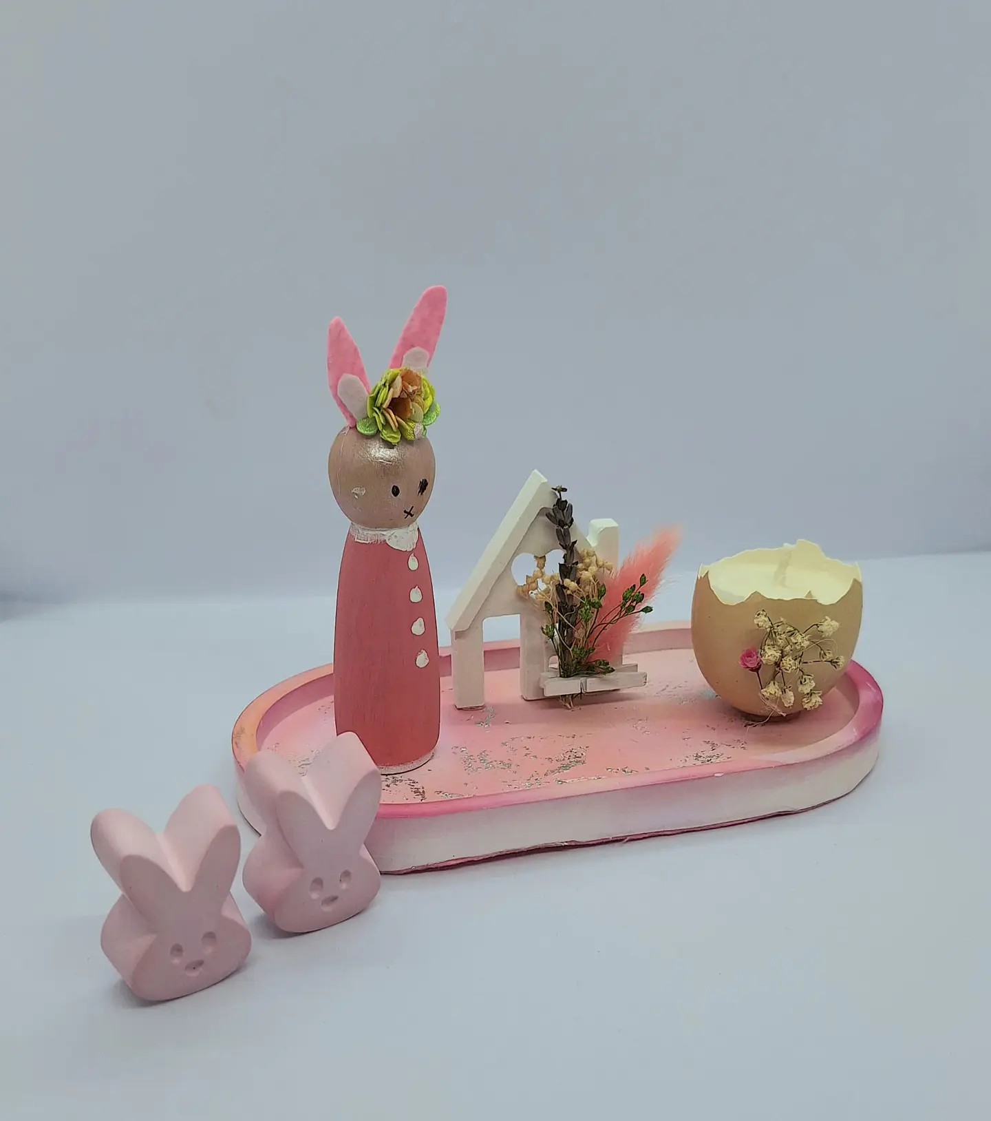 Páscoa Rosa – Decoração com Vela de Soja 2