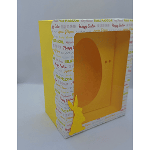 Caixas Páscoa Amarela Ovo Chocolate 250gr