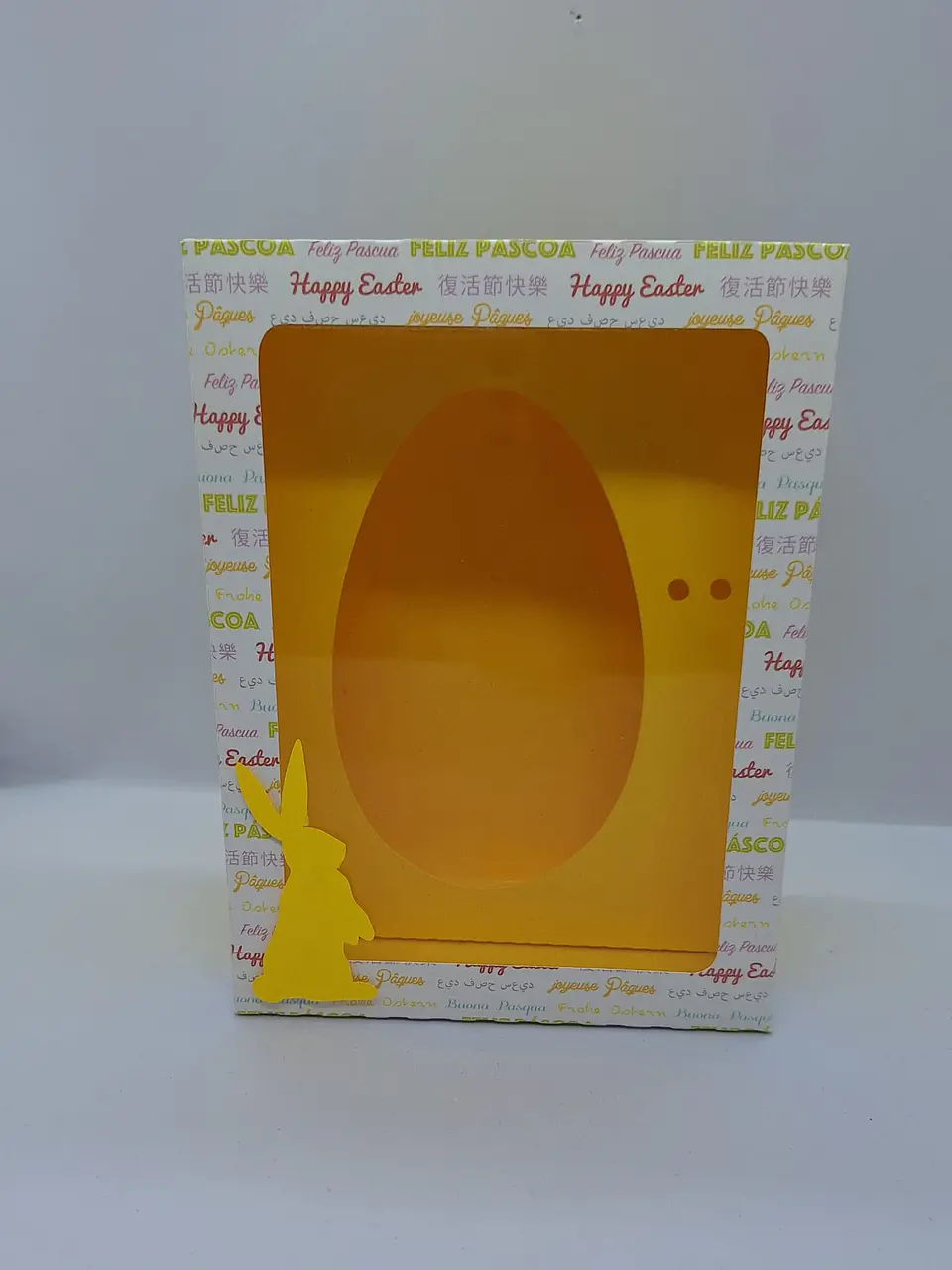 Caixas Páscoa Amarela Ovo Chocolate 250gr 2