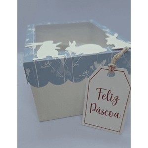 Caixas Páscoa Azul Ovo Chocolate 250gr