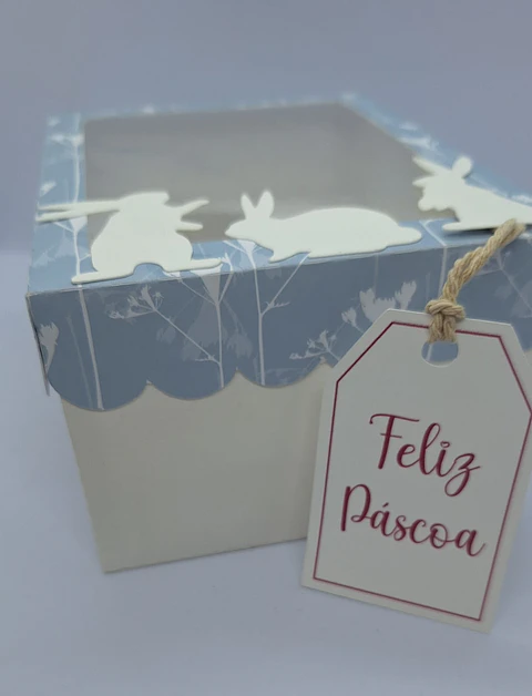 Caixas Páscoa Azul Ovo Chocolate 250gr