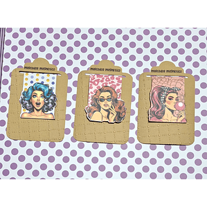 Marcador Magnético Mulher POP Art