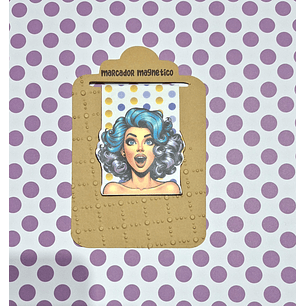 Marcador Magnético Mulher POP Art